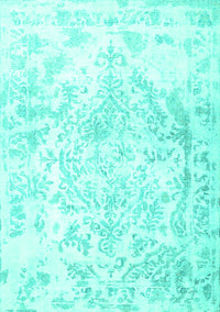 Persian Turquoise Traditional Rug, tr4264turq