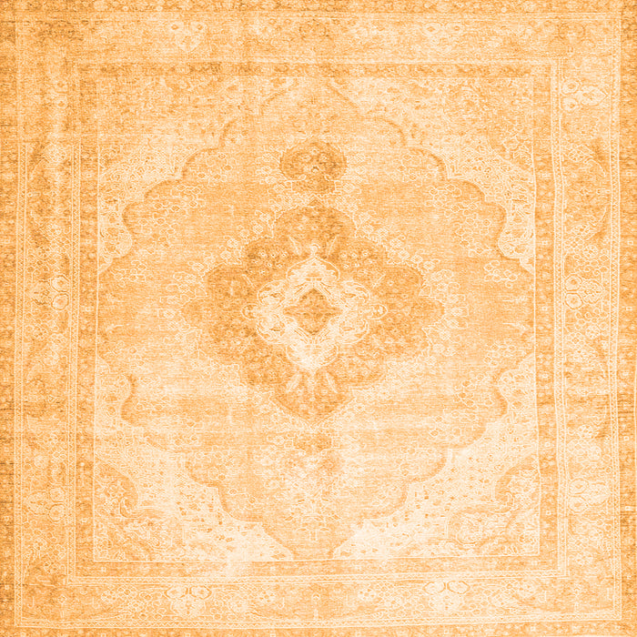 Serging Thickness of Persian Orange Traditional Rug, tr4265org