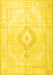 Machine Washable Persian Yellow Traditional Rug, wshtr4265yw