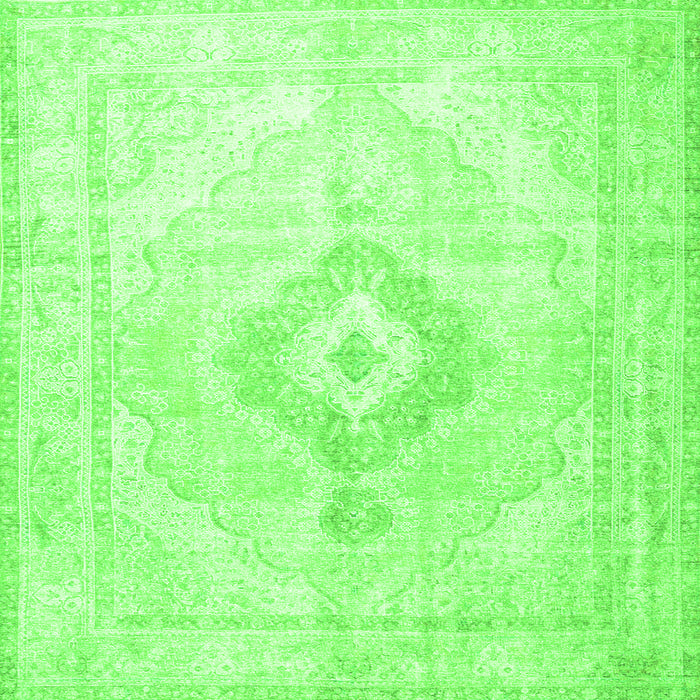 Serging Thickness of Persian Green Traditional Rug, tr4265grn