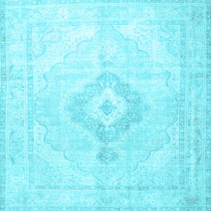 Square Persian Light Blue Traditional Rug, tr4265lblu
