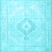 Square Persian Light Blue Traditional Rug, tr4265lblu