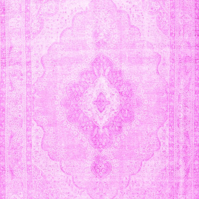 Machine Washable Persian Pink Traditional Rug, wshtr4265pnk
