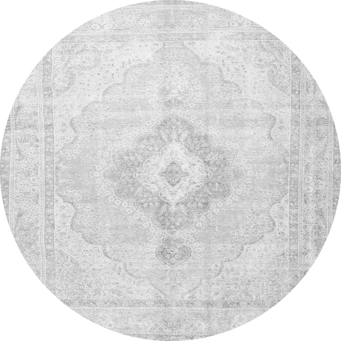 Machine Washable Persian Gray Traditional Rug, wshtr4265gry