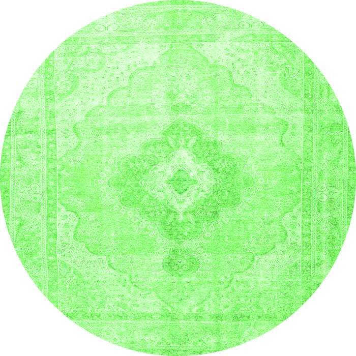 Machine Washable Persian Green Traditional Area Rugs, wshtr4265grn