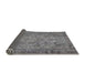 Sideview of Traditional Dark Gray Persian Rug, tr4266