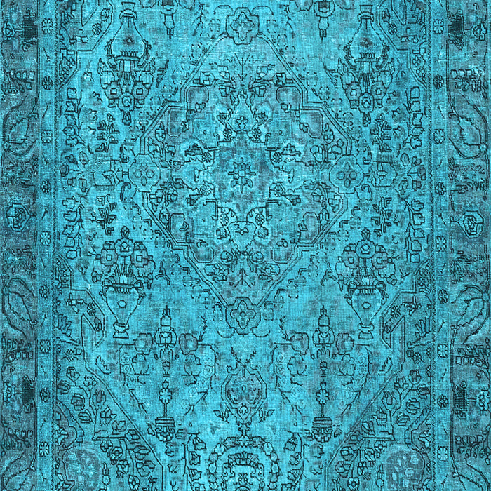 Machine Washable Persian Light Blue Traditional Rug, wshtr4266lblu