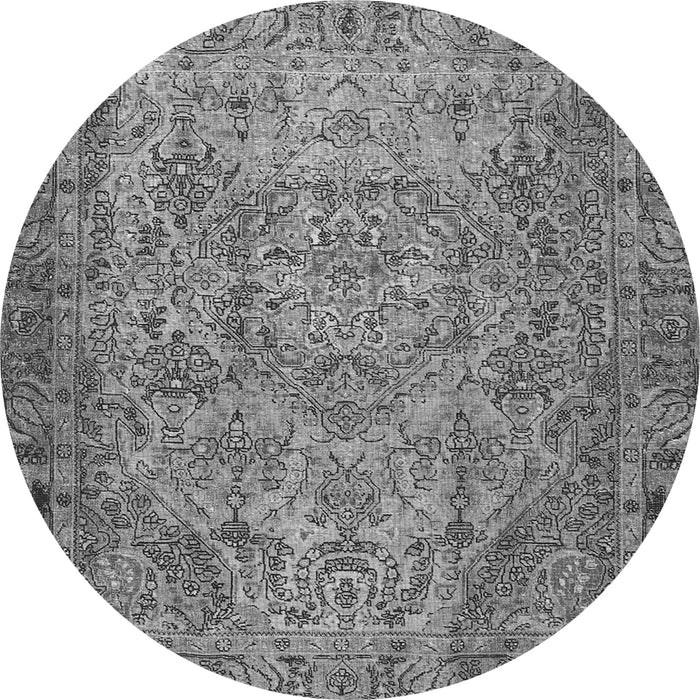 Machine Washable Persian Gray Traditional Rug, wshtr4266gry