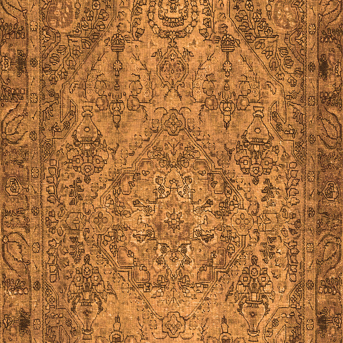 Serging Thickness of Machine Washable Persian Orange Traditional Area Rugs, wshtr4266org