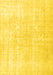 Machine Washable Persian Yellow Traditional Rug, wshtr4267yw