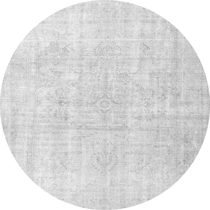 Machine Washable Persian Gray Traditional Rug, wshtr4267gry