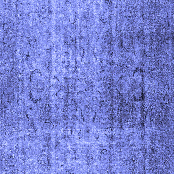 Machine Washable Persian Blue Traditional Rug, wshtr4268blu