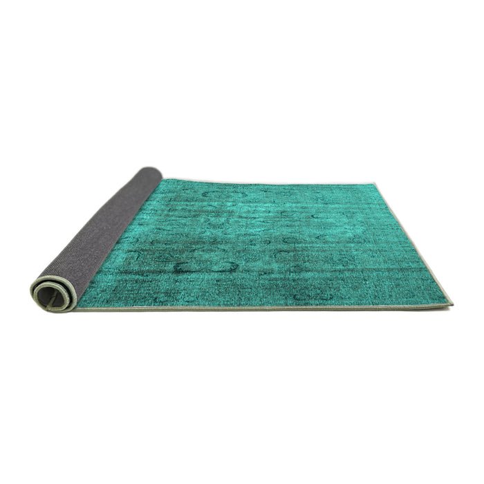 Sideview of Persian Turquoise Traditional Rug, tr4268turq