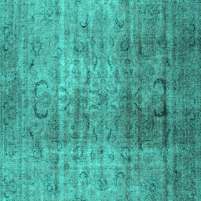 Machine Washable Persian Turquoise Traditional Area Rugs, wshtr4268turq