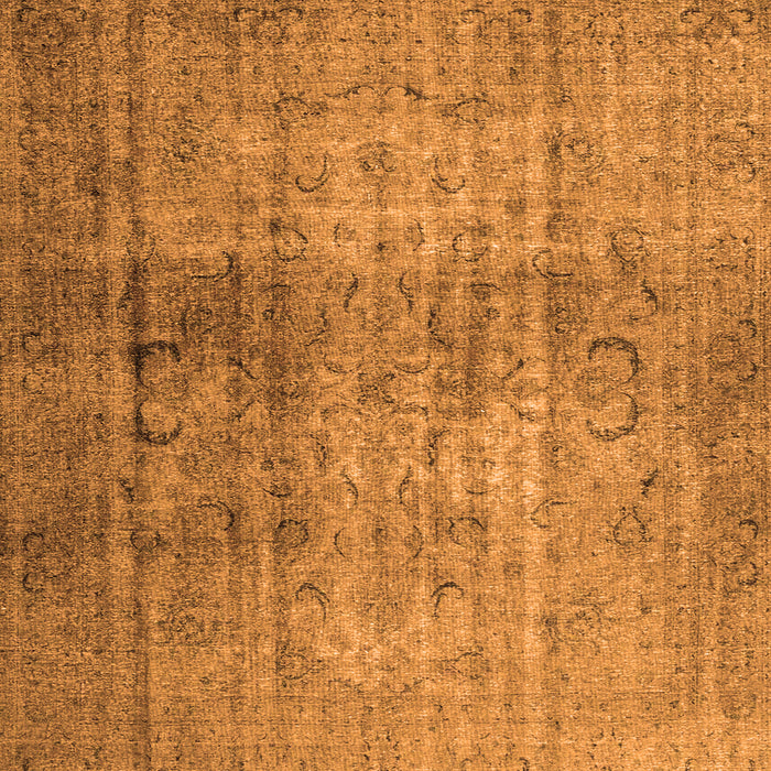 Serging Thickness of Persian Orange Traditional Rug, tr4268org