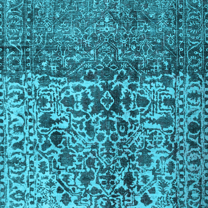 Machine Washable Persian Light Blue Traditional Rug, wshtr4269lblu