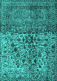 Persian Turquoise Traditional Rug, tr4269turq