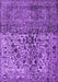 Machine Washable Persian Purple Traditional Area Rugs, wshtr4269pur