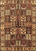 Machine Washable Persian Brown Traditional Rug, wshtr426brn