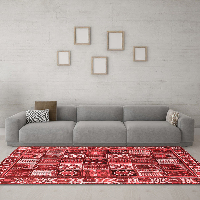 Traditional Red Washable Rugs