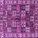 Square Persian Purple Traditional Rug, tr426pur