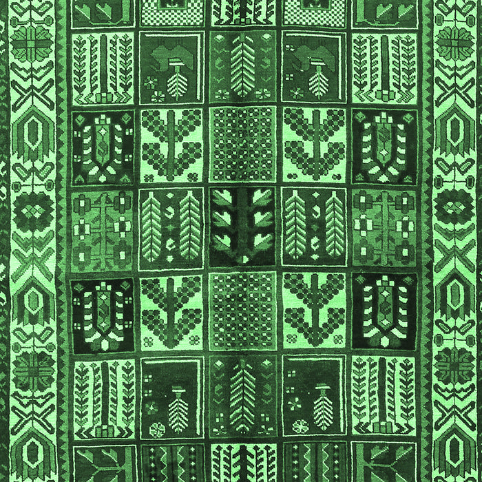 Machine Washable Persian Emerald Green Traditional Area Rugs, wshtr426emgrn
