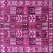 Square Persian Pink Traditional Rug, tr426pnk