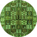 Machine Washable Persian Green Traditional Area Rugs, wshtr426grn