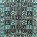 Square Persian Light Blue Traditional Rug, tr426lblu