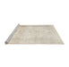 Sideview of Machine Washable Traditional Gold Rug, wshtr4270