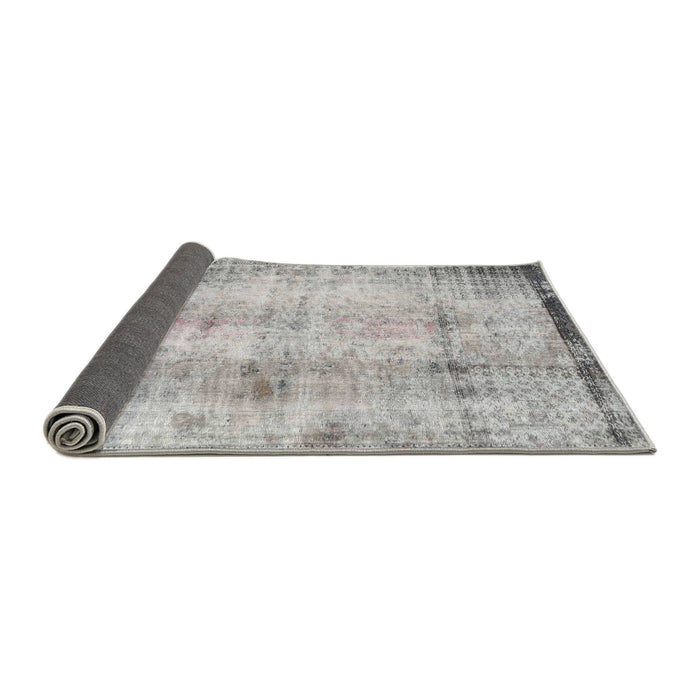 Sideview of Traditional Gunmetal Gray Persian Rug, tr4271