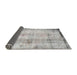 Sideview of Traditional Gunmetal Gray Persian Rug, tr4271