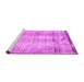 Sideview of Machine Washable Persian Pink Traditional Rug, wshtr4271pnk