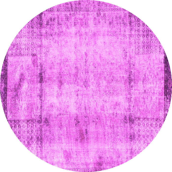 Round Persian Pink Traditional Rug, tr4271pnk