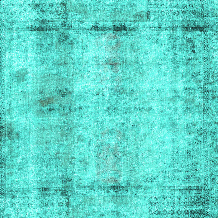 Machine Washable Persian Turquoise Traditional Area Rugs, wshtr4271turq