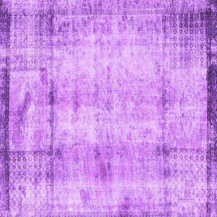 Square Persian Purple Traditional Rug, tr4271pur