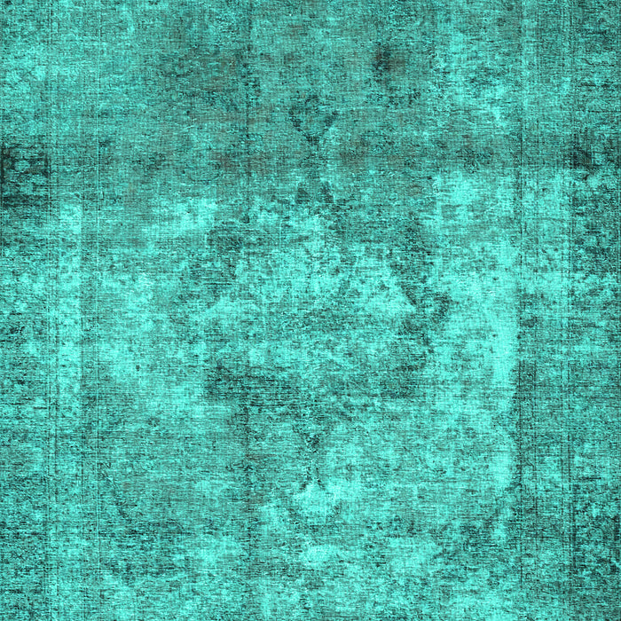 Machine Washable Persian Turquoise Traditional Area Rugs, wshtr4272turq