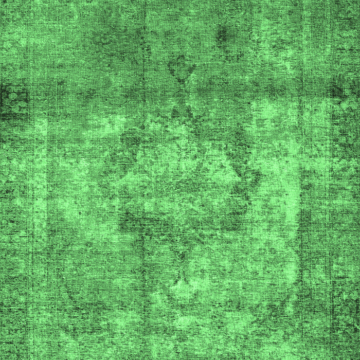 Machine Washable Persian Emerald Green Traditional Area Rugs, wshtr4272emgrn