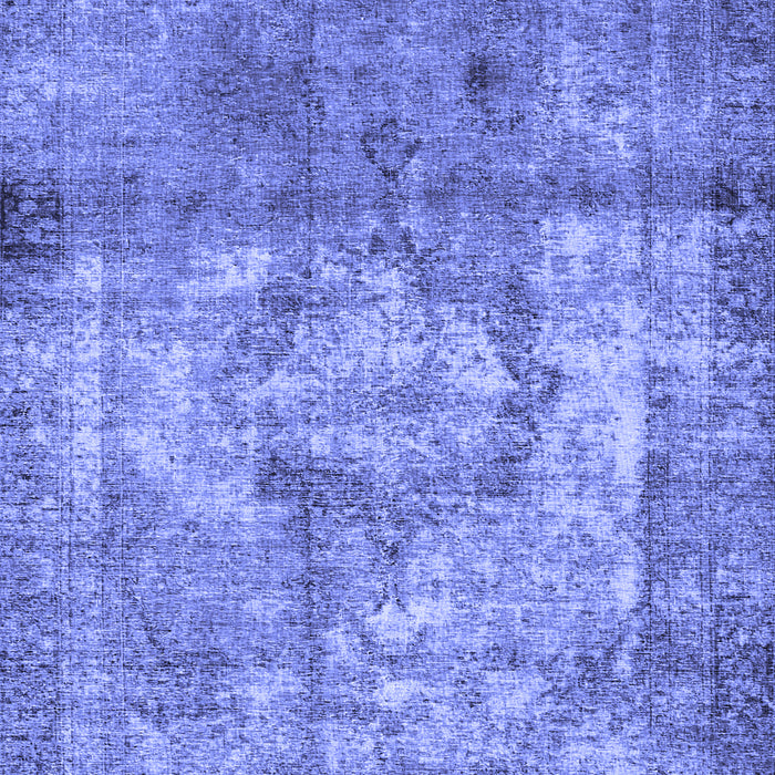 Machine Washable Persian Blue Traditional Rug, wshtr4272blu