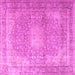 Square Persian Pink Traditional Rug, tr4273pnk