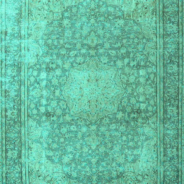 Machine Washable Persian Turquoise Traditional Area Rugs, wshtr4273turq