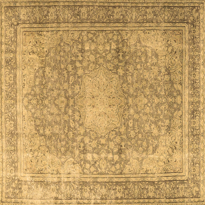 Square Machine Washable Persian Brown Traditional Rug, wshtr4273brn
