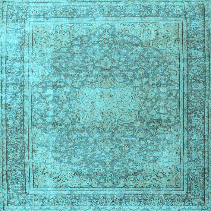 Square Persian Light Blue Traditional Rug, tr4273lblu