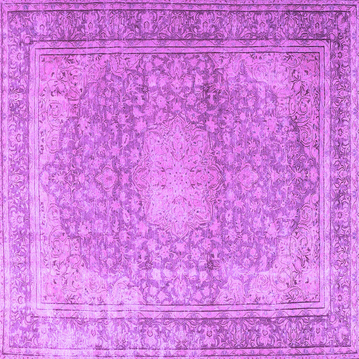 Square Persian Purple Traditional Rug, tr4273pur