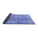 Sideview of Persian Blue Traditional Rug, tr4274blu