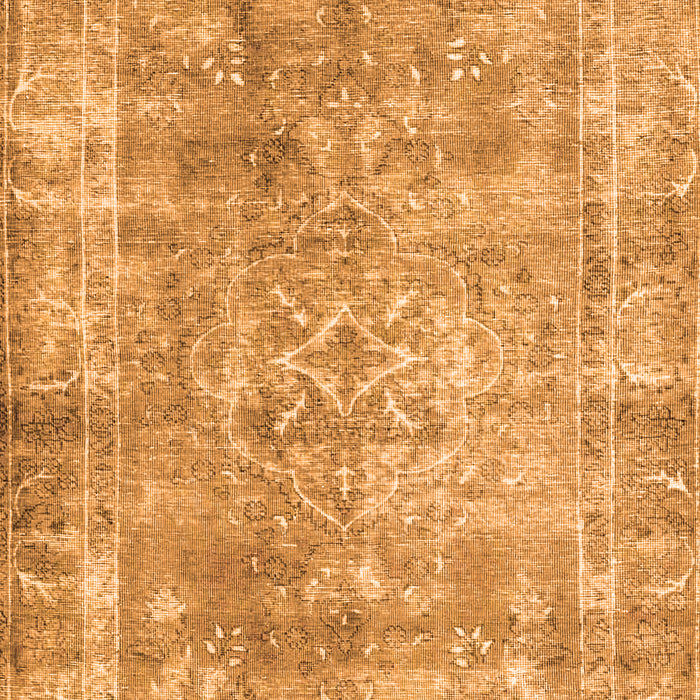 Serging Thickness of Machine Washable Persian Orange Traditional Area Rugs, wshtr4274org