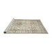 Sideview of Machine Washable Traditional Wheat Beige Rug, wshtr4275