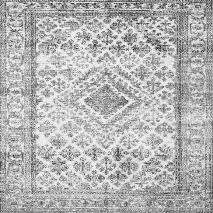 Serging Thickness of Persian Gray Traditional Rug, tr4275gry