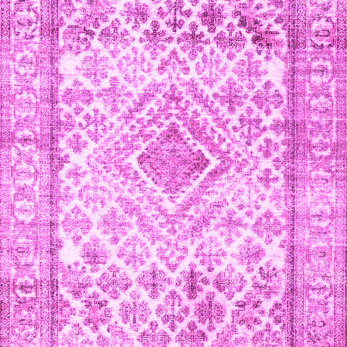 Machine Washable Persian Pink Traditional Rug, wshtr4275pnk