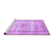 Sideview of Machine Washable Persian Purple Traditional Area Rugs, wshtr4275pur